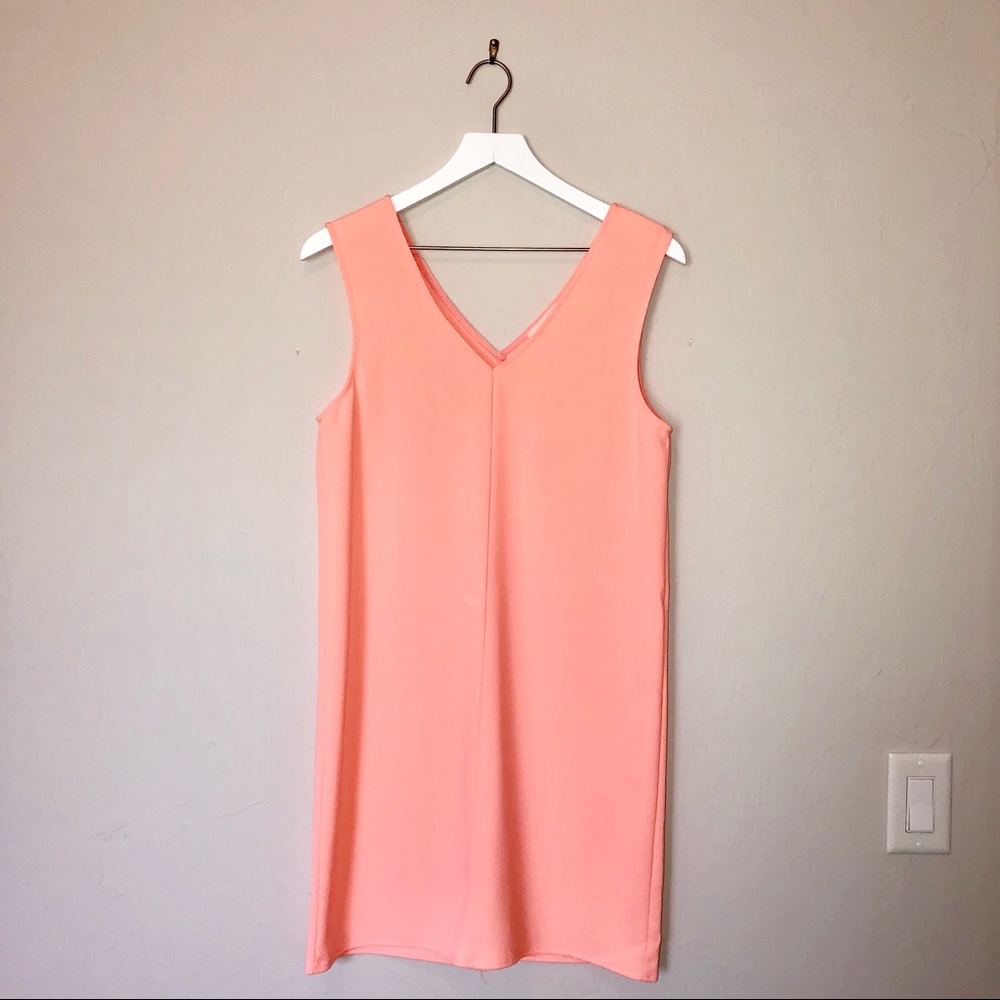 NWT Peach Everly V Neck Dress